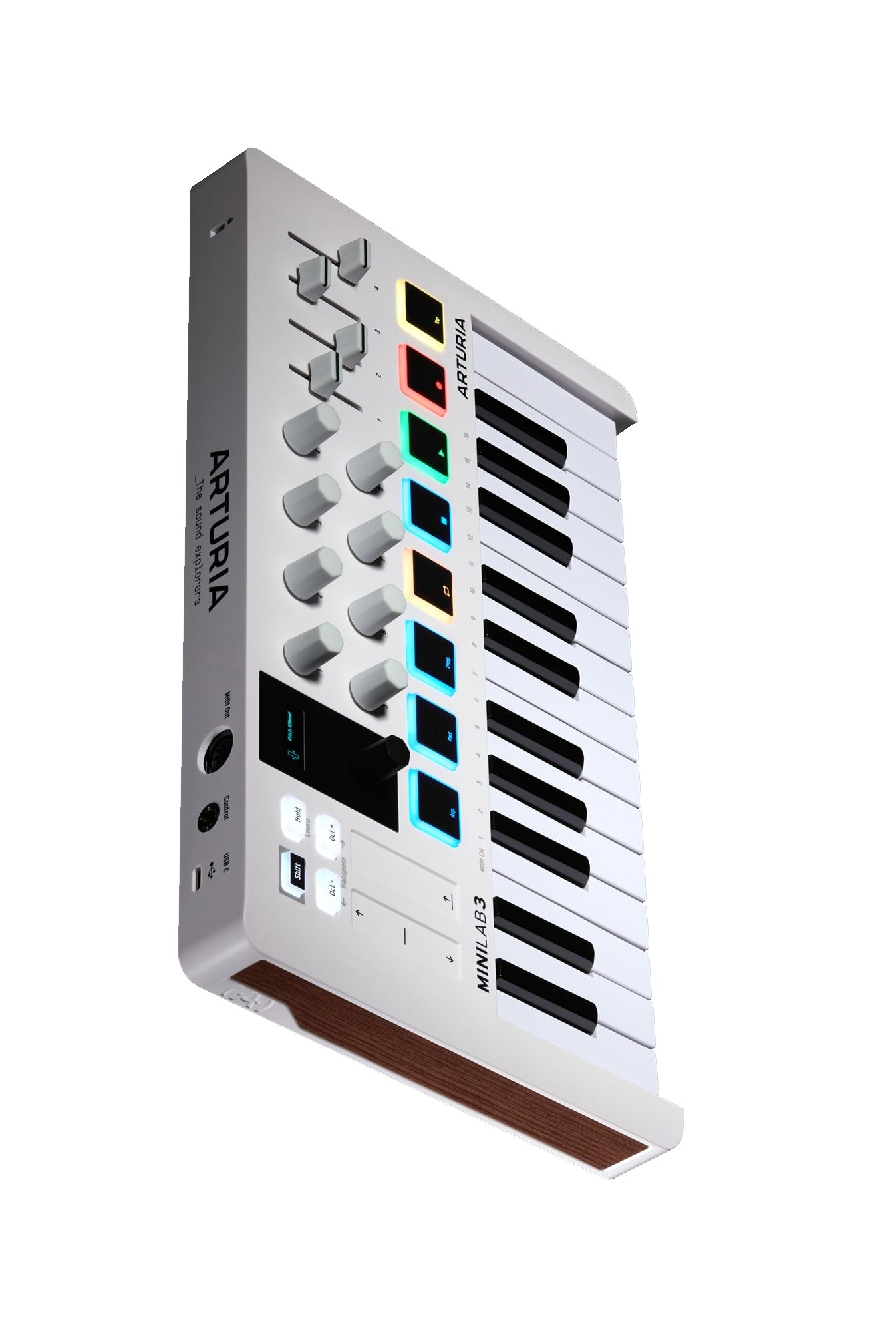 Arturia MiniLab 3 Midi Keyboard Controller (White)