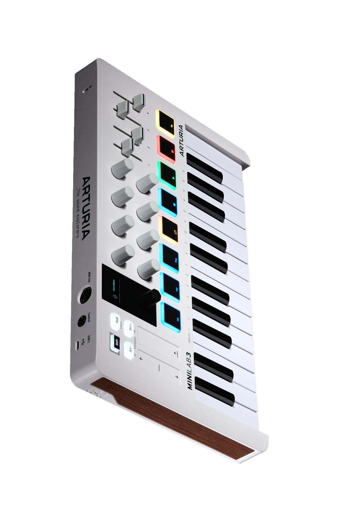 Arturia MiniLab 3 MIDI Keyboard, White | Full Compass Systems