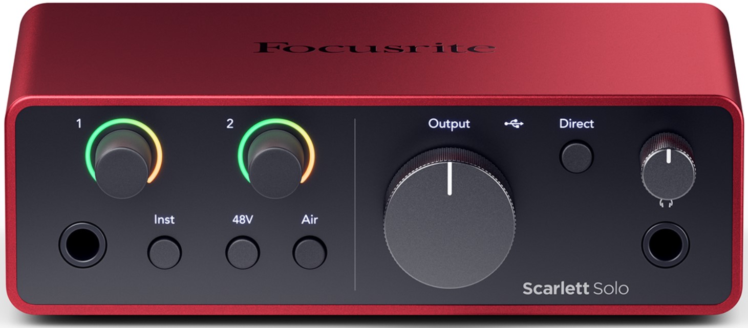 Focusrite Scarlett Solo 4th Generation Audio Interface Red AMS-SCARLETT-SOLO-4G  - Best Buy