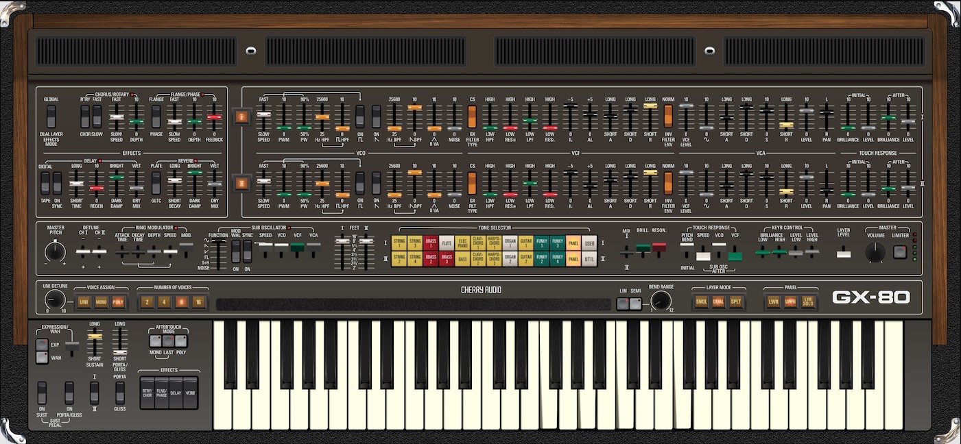Cherry Audio GX-80 Synthesizer Inspired by GX-1 and the CS Cherry Audio GX-80 Synthesizer Inspired by GX-1 and the CS