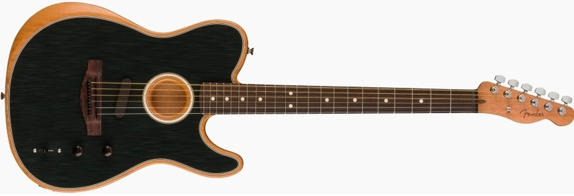 Fender TELE-ACOUSTASONIC-PL [Restock Item] Acoustasonic Player Telecaster, Rosewood Fingerboard - Brushed Black for sale