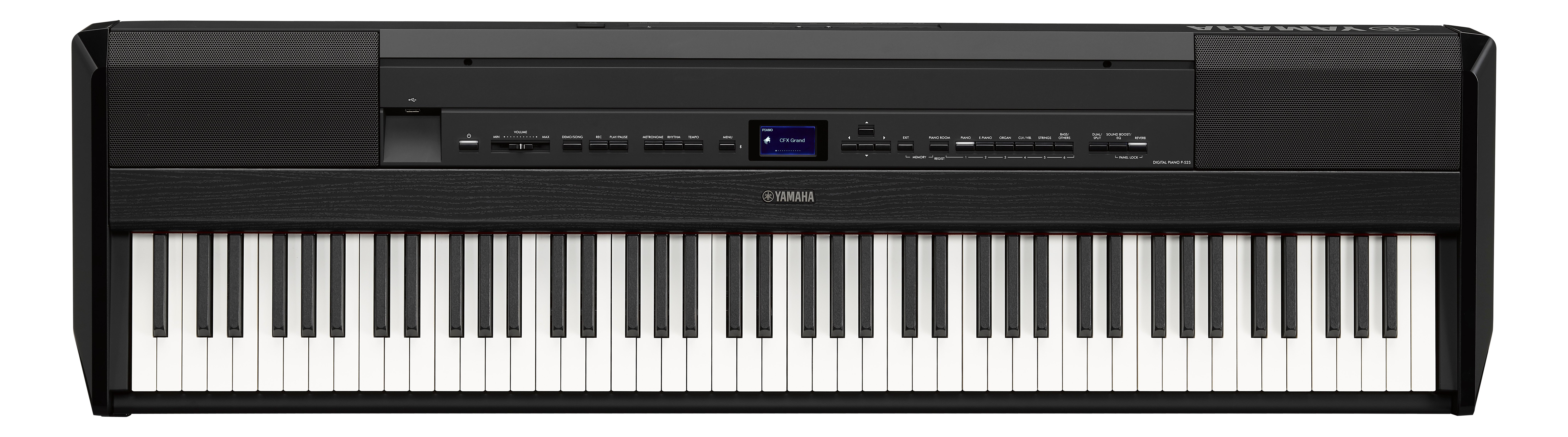 Piano portable YAMAHA piano P525-B noir avec clavier Grantouch S