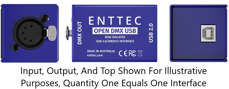 ENTTEC Open DMX USB 512-Ch Non-Isolated DMX Interface