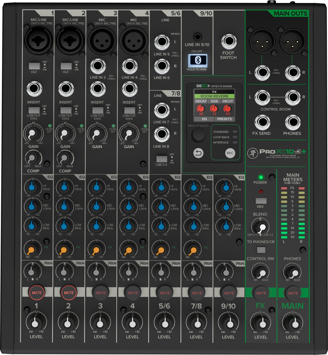 Mackie ProFX10v3 Effects Mixer with USB CABLE KIT – Kraft Music