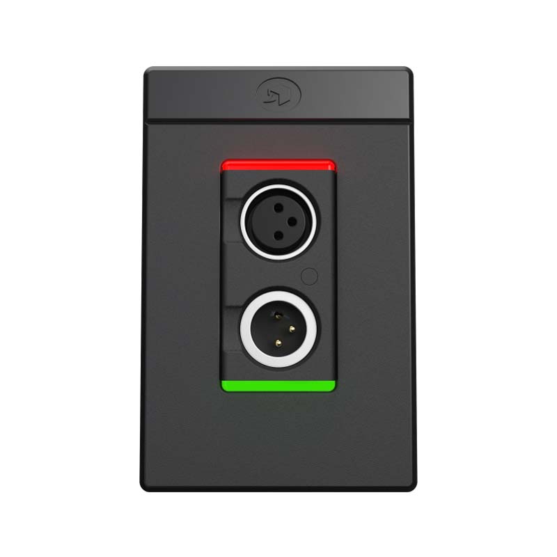 Symetrix 80-0222 xIO XLR 1x1 Dante Single-Gang Wallplate
