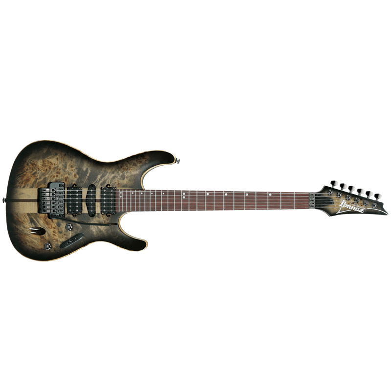 Ibanez S1070PBZ S Premium 6-String Electric Guitar w/Case - Charcoal Black Burst for sale