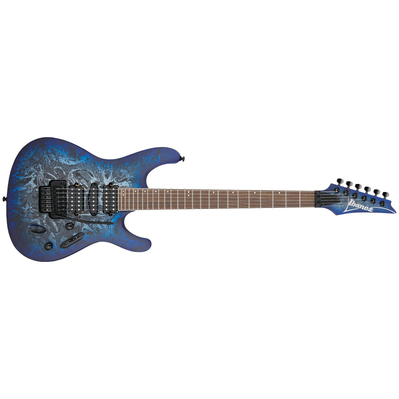 Ibanez S770 Solidbody Electric Guitar - Cosmic Blue Frozen Matte for sale