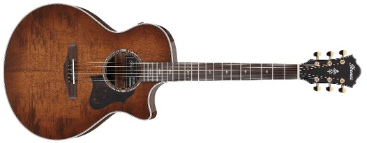 Ibanez AE340FMH AE340 Acoustic-electric Guitar, Natural High Gloss - Mahogany Sunburst High Gloss for sale