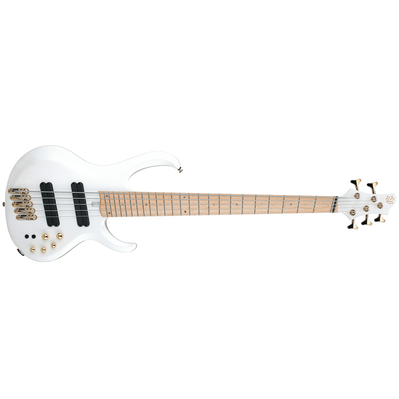 Ibanez BTB605MLM BTB 5-string Electric Bass Guitar - Pearl White Matte for sale
