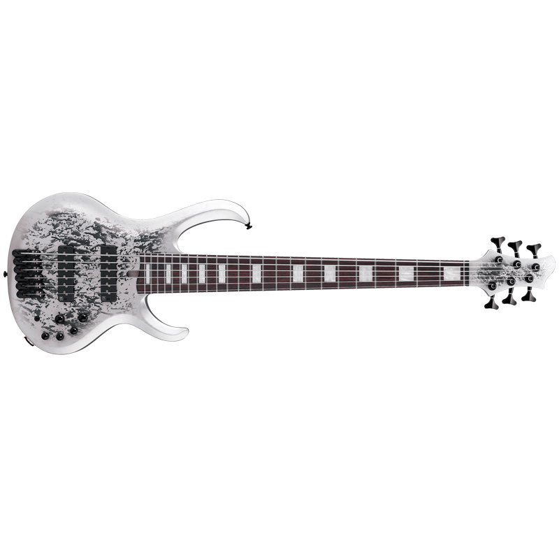 Ibanez BTB25TH6 BTB 6-string Electric Bass Guitar - Silver Blizzard Matte for sale