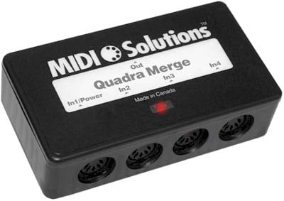 MIDI Solutions MultiVoltage Quadra Merge 4 Input 2 Output