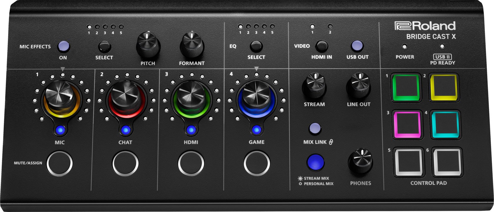 Amazon.com: Roland BRIDGE CAST Dual Bus Gaming Mixer