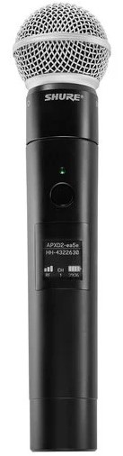 Shure SM58 ② Shure QLXD2/SM58 Wireless Handheld Microphone Transmitter