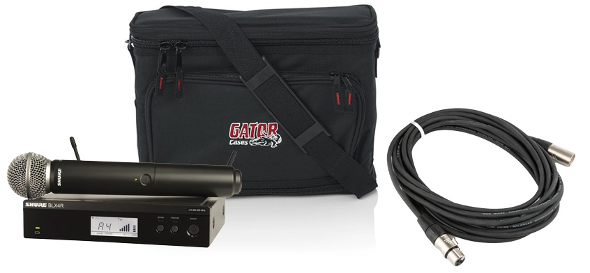 BLX4R、BLX1JB、SM58、SM31FH-TQG、ケース5点セット Shure BLX4R BLX1JB SM58 SM31FH-TQG Microphone Case Set of 5