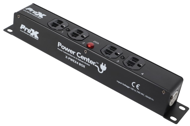 【イーキング】Group Power APR14 & OCT14 2 PowerCon Power 4 Way Splitter Box with 4 PowerCon Gray B