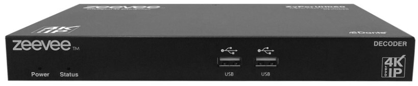 ZeeVee ZUHD60-2D ZyPerUHD60 AVoIP HDMI 2.0a Decoder, Dual 1G LAN | Full ...