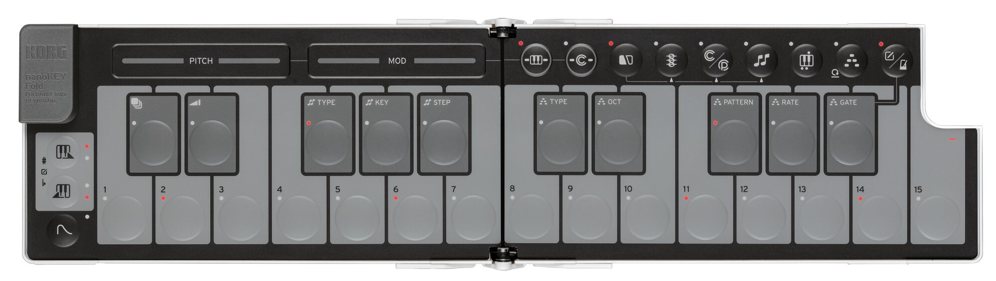 KORG　nano KEY Fold MIDI キーボード　箱・説明書付き Korg nanoKEY Fold Foldable MIDI Keyboard with 25 Quiet