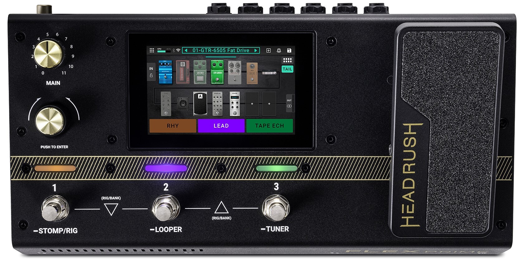 Headrush FLEX Prime Compact Multi-FX/Amp Modeler with 4
