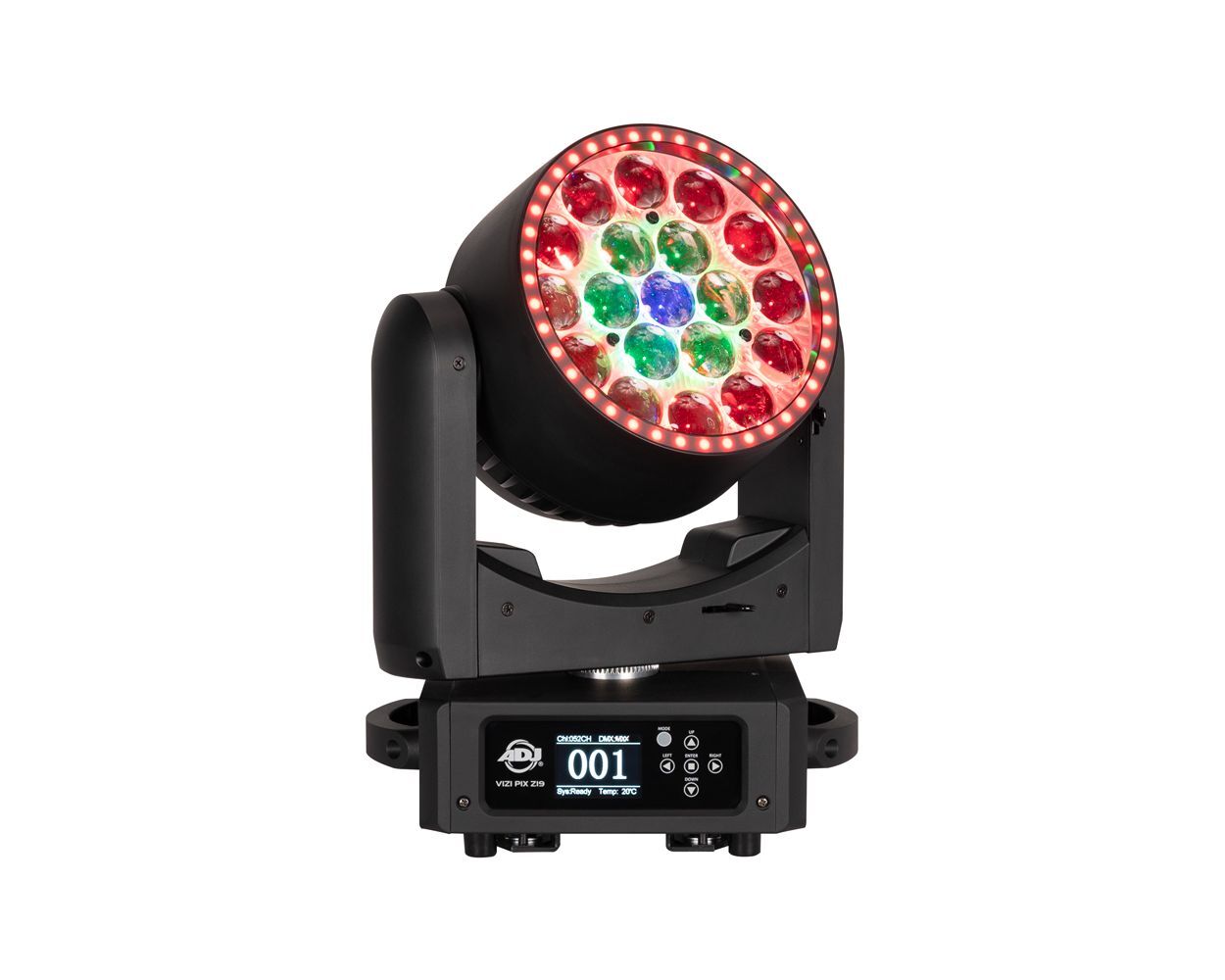 ADJ Vizi Pix Z19 moving head,19x30W RGBL LED With Wired
