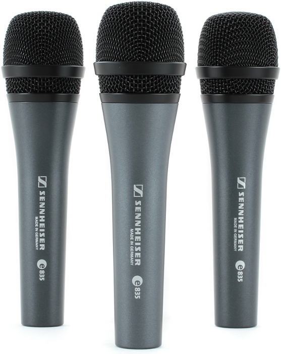 Photos - Microphone Sennheiser e835 3-PACK Cardiod Dynamic Vocal , 3-Pack THREEPACK 