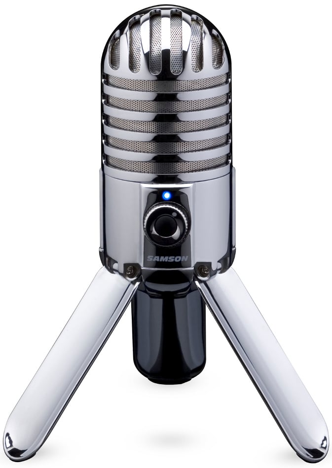 Samson Q2U Broadcast Microphone Kit With Microphone Boom Arm and Headphones