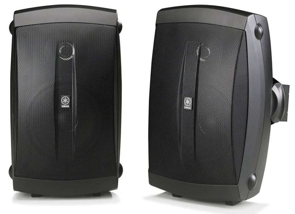 Photos - Speakers Yamaha NS-AW150 Pair of 2-Way Outdoor , Black - BLACK 