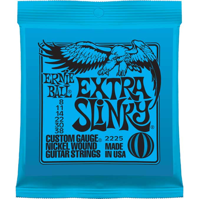 Ernie Ball P02225 Extra Slinky Nickel Wound Electric Guitar Strings for sale