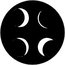 Rosco 77848 Steel Gobo, Moon Phases Image 1