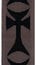 D`Addario 50F03 Dark Side Collection Cross Guitar Strap Image 2