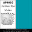 Apollo Design Technology AP-GEL-4950 Gel Sheet, 20"x24", Caribbean Blue Image 1