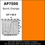 Apollo Design Technology AP-GEL-7500 Gel Sheet, 20"x24", Burnt Orange Image 1