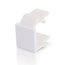 Cables To Go 03820 Snap-In Blank Keystone Insert Module, White Image 1