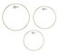 Aquarian RSP2C 3-Pack Of Response 2 Clear Tom Tom Drumheads: 10",12",16" Image 1