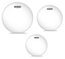 Evans ETP-HYDGL-F 3-Pack Of Hydraulic Glass Fusion Tom Tom Drumheads: 10",12",14" Image 1