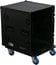 Odyssey FZAR12WBL Pro Amplifier Rack Case, 12 Rack Units With Wheels, Black Image 1