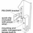 Middle Atlantic PB-DWR Mounting Bracket For Power Strips In SR And DWR Racks Image 1