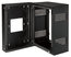 Lowell LWR-1019 Sectional Wall 10 Unit Rack Mount With Adjustable Rails, 19" Deep, Black Image 1