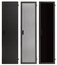 Lowell LFD-16 Solid Front Door For 16 Unit Racks, Locking, Black Image 1