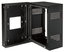 Lowell LWR-1219 Sectional Wall 12 Unit Rack Mount With Adjustable Rails, 19" Deep, Black Image 1