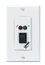 Lowell RPSW2-MKP Momentary SPST Key Switch, 2 Status LEDs, Single Gange, White Image 1