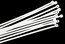 Liberty AV CT-4 White 18 Lb. Tensile Strength Economy Cable Ties, Sold In Packs Of 100 Image 1