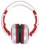 CAD Audio MH510W Sessions Stereo Headphones With Detachable Cable, White And Red Image 1