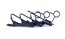 WindTech TC-6 Lapel Mic Tie Clips, Black, 3PK Image 1