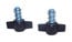 Rock-n-Roller RWNGBLT1 Two 3/8" Wingbolts With Springs For Multi-Cart Shelves Image 1