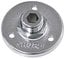 Shure A12 5/8" Mounting Flange For Gooseneck Or Shaft Mic Mount, Matte Silver Image 1