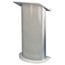 AmpliVox SN3125 Curved Grey Granite Lectern Image 1