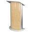 AmpliVox SN3130 Curved Hardrock Maple Lectern Image 1