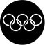 Rosco 77437 Steel Gobo, Olympic Rings Image 1