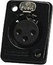 Whirlwind WC3FQMBKL XLRF Panel Mount Connector, Black Image 1