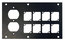 Ace Backstage PNL-128+ Aluminum Stage Pocket Panel With 8 Connectrix Mounts, Black Image 1